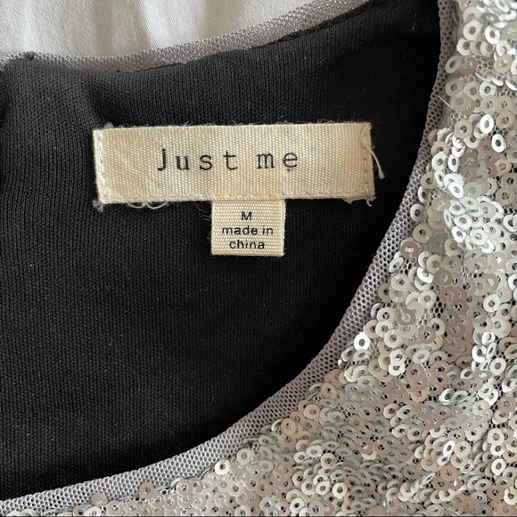 Just Me Sequin Mini Dress Size M - Picture 5 of 7